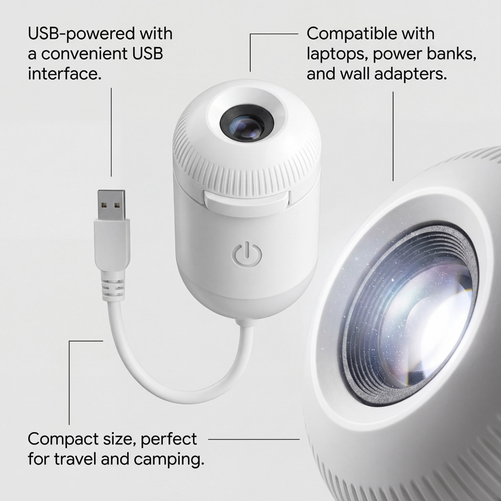 USB galaxy Projection Lamp