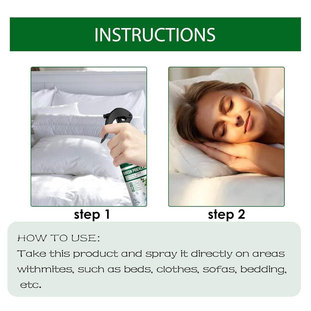 Green Prickly Ash Mint Mite Removal Spray